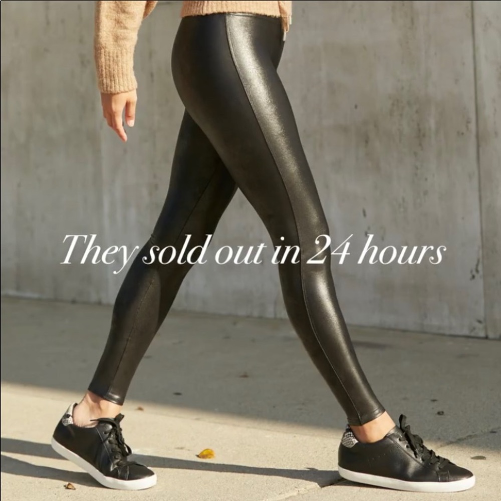 🖤NWOT!🖤 SPANX Faux Leather Black Leggings